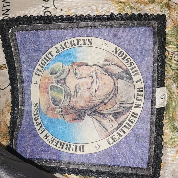 Durkees Expeess Flight Jacket Leater with a mission - Picture 7 of 10